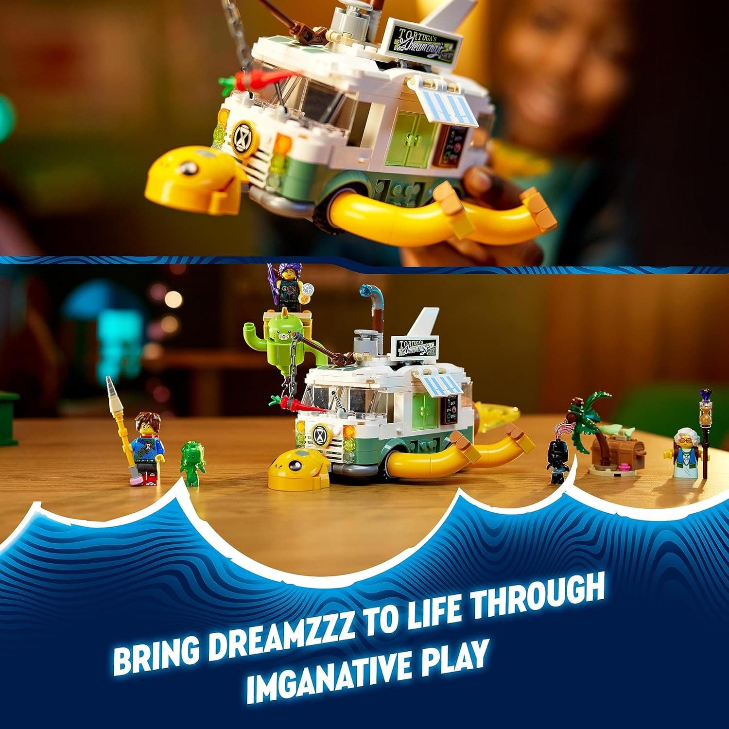 Buy LEGO,LEGO 71456 DREAMZzz Mrs. Castillo's Turtle Van Set, Build a Toy Camper Vehicle from the TV Show in 2 Ways, With Mateo, Zoey and Z-Blob Characters, Toys for Kids, Boys, Girls Aged 7+ - Gadcet UK | UK | London | Scotland | Wales| Ireland | Near Me | Cheap | Pay In 3 | Toys